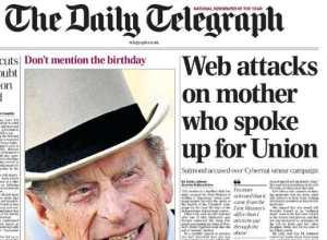 Daily Telegraph front page headline on Clare Lally