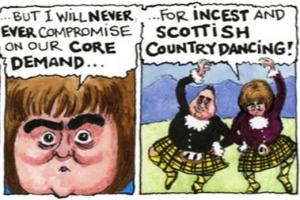 Steve Bell says SNP's core demand is for incest and Scottish Country Dancing