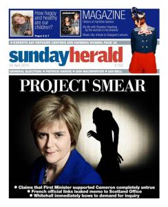 Sunday Herald: Project Smear