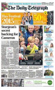 Telegraph front page 4th April