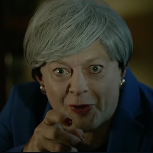 Theresa May as Gollum played by Andy Serkis